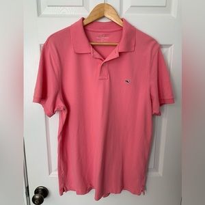 Vineyard Vines pink Polo slim fit size L